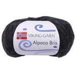 Viking garn Alpacka Bris 50g - Svart (317)