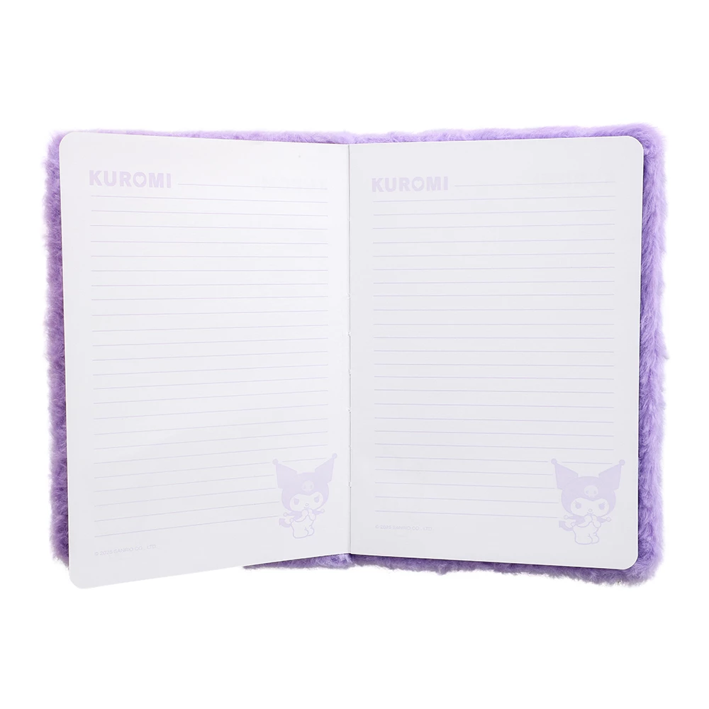 Fluffig anteckningsbok Kuromi A5 - linjerade sidor