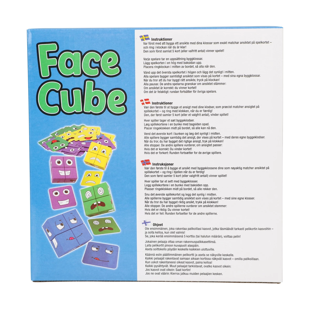 S�llskapsspel Face Cube - kreativt spel