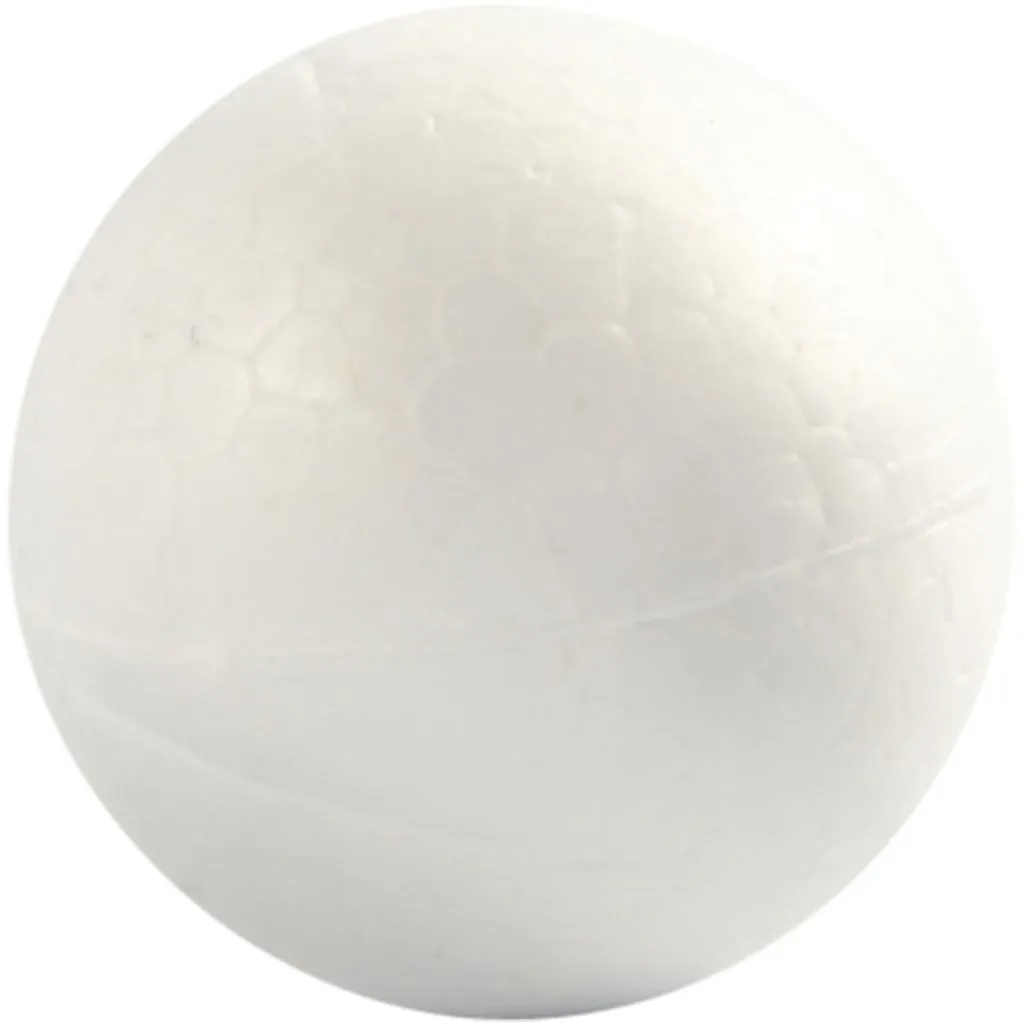 Styrofoam kuler - hvite - 4 cm - 10 stk