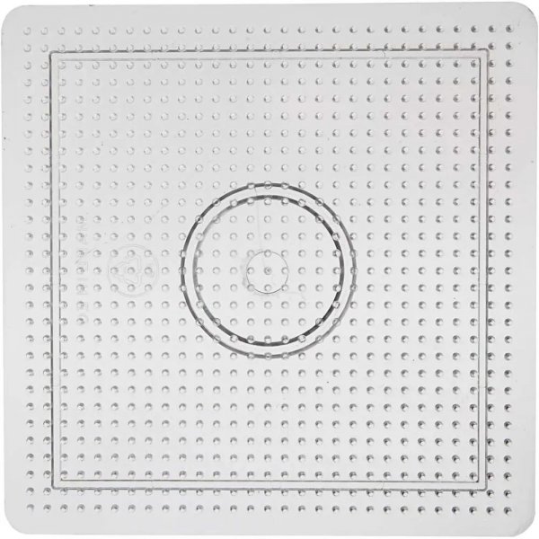 Pärlplattor - Klar - Fyrkantig - 14,5x14,5 cm - 10 st Pärlplattor - Klar - Fyrkantig - 14,5x14,5 cm - 10 st