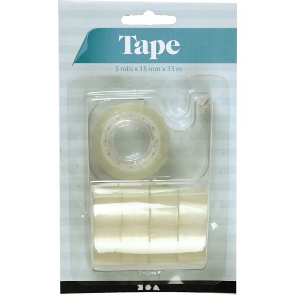 Dispenser med tejp - 5 x 15 m Dispenser med tejp - 5 x 15 m