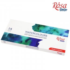 Akvarellfärgset ROSA Studio - Kartong 24 x 2,5 ml Akvarellfärgset ROSA Studio - Kartong 24 x 2,5 ml
