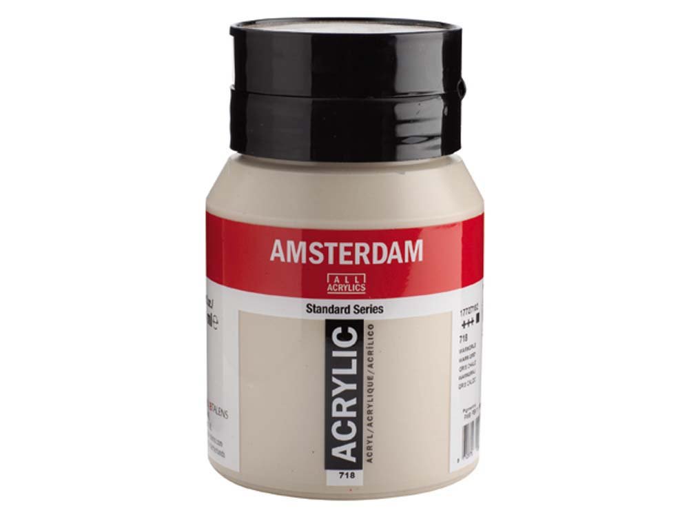 Amsterdam Akrylmaling 500 ml - Warm Grey - Akrylfarver, Kunstnerfarver