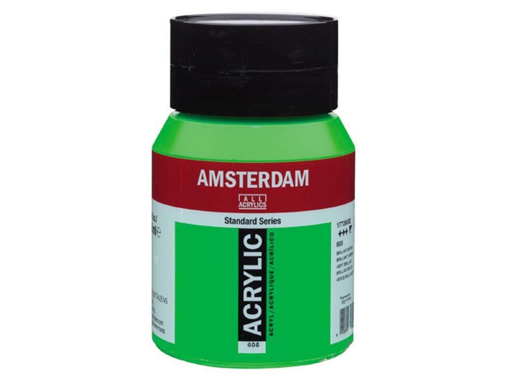 Amsterdam Akryl 500 ml - Brilliant Green - Akrylfarver, Kunstnerfarver