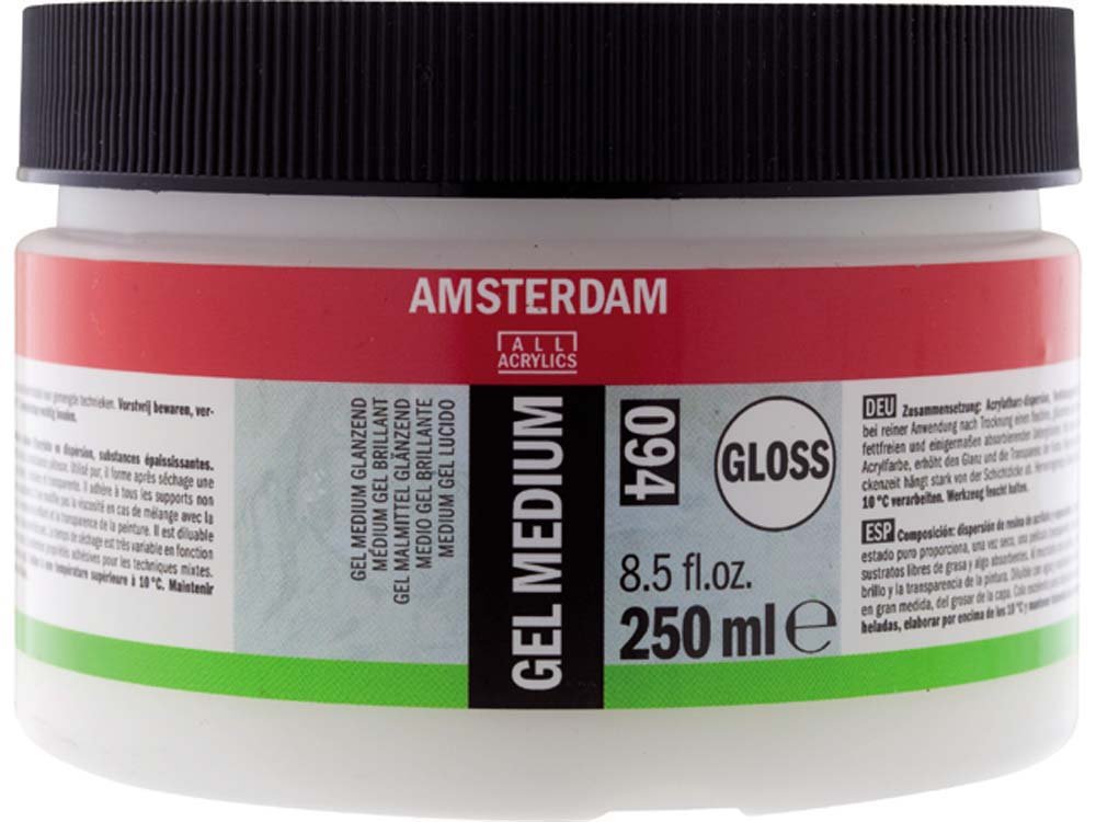 Amsterdam Gel medium - 250 ml - Akrylmedier, Malermedium, Fernis og kunstner medier til kunstmaling