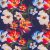 Mnstret Jersey 160 cm - Stilige blomster Mrkebl