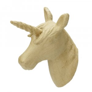 PappArt Figur Unicorn trof - 21x26x11,5 cm