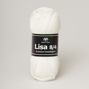 Svarta Fåret Lisa 8/4 garn 50 g Ubleget (05) Svarta Fåret Lisa 8/4 garn 50 g Ubleget (05)