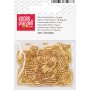 Bohemiska rocaillep�rlor 5 x 2 mm, 10 g, guld