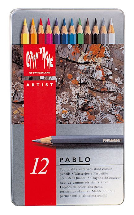 Farveblyant Caran D ́Ache Artist Pablo - Sort 312 (12) - Farveblyanter, Penne, Penne, kridt & tusch