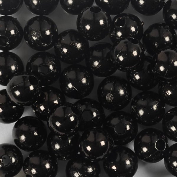 Vaxpärlor 8 mm Svart 50 st Vaxpärlor 8 mm Svart 50 st