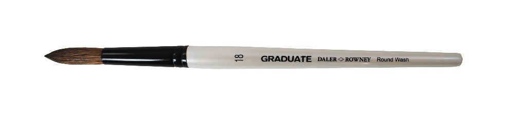 Akrylpensel Graduate Hestehår/Syntetisk Rund Wash - 18 - Akrylpensler, Pensler