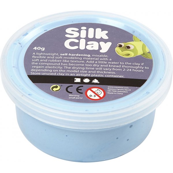 Silk Clay® - neonblå - 40 g Silk Clay® - neonblå - 40 g