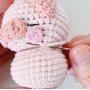 Mini amigurumi-gris, 10 cm Mini amigurumi-gris, 10 cm