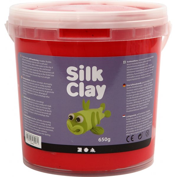 Silk Clay® - röd - 650 g Silk Clay® - röd - 650 g
