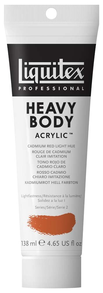 Akrylfärg Heavy Body Liquitex 138 ml - 510 Cadmium red light hue - Akrylfärger, Konstnärsfärger