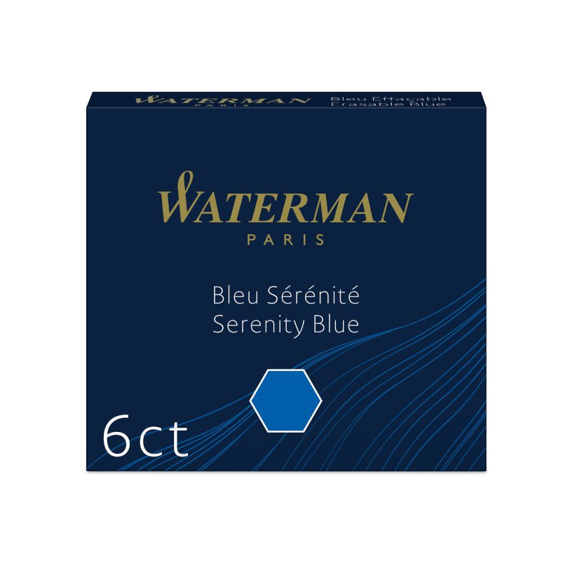 Blækpatron Waterman Cartridge International - Serenity Blue - Kuglepenne, Penne, Penne, kridt & tusch
