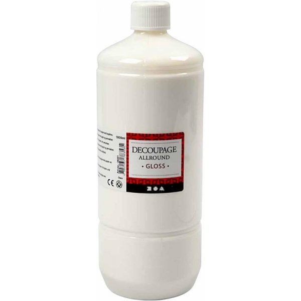 Decoupagelack - allround - blank - 1000 ml Decoupagelack - allround - blank - 1000 ml