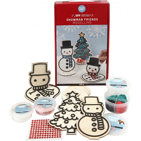 Pysselset - Snögubbe och julgran Pysselset - Snögubbe och julgran