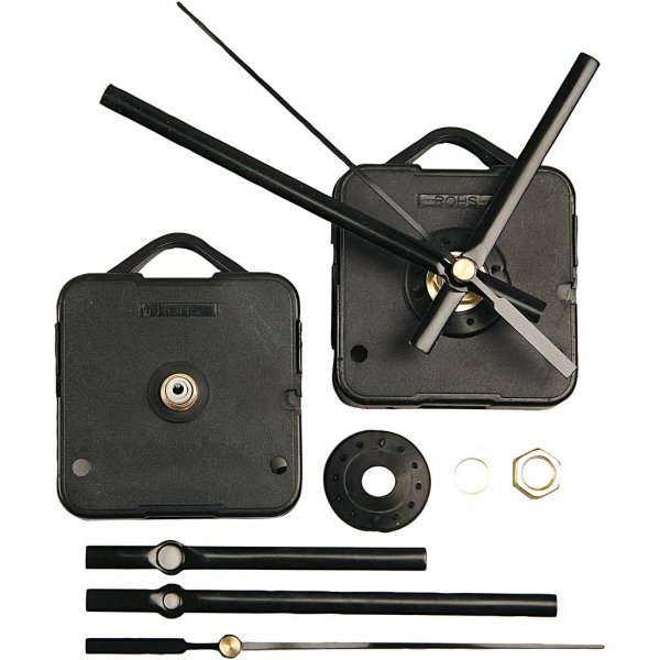 Urverk - 10 mm - svart Urverk - 10 mm - svart