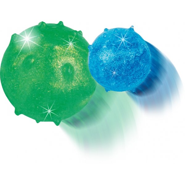 Studsbollar pysselset bl� och gr�n 2 st - g�r egna