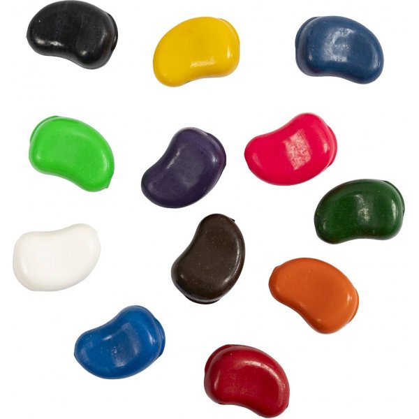 Kritor - mixade färger - Beans - 12 st Kritor - mixade färger - Beans - 12 st