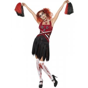 High School Horror Cheerleader maskeraddrkt - Large