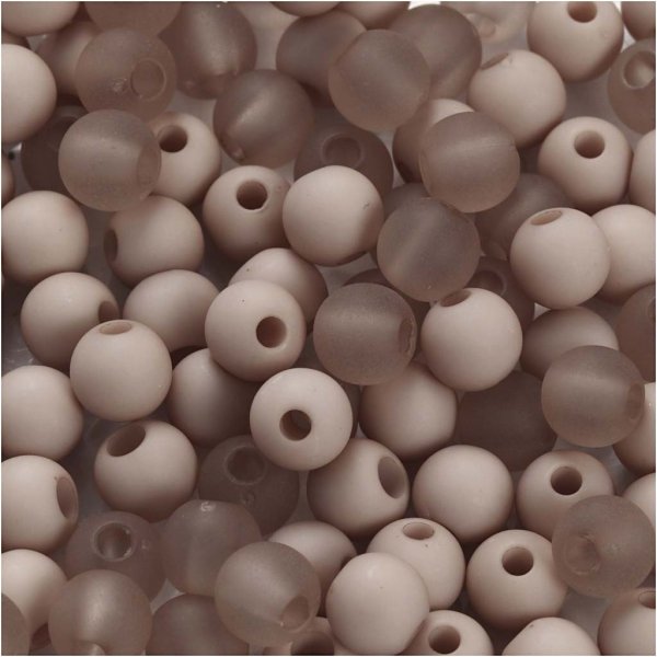 Plastpärlor - ljusgrå - 40 g Plastpärlor - ljusgrå - 40 g