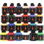 Pigment Art School - mixade frger - halvblank - 24 x 500 ml