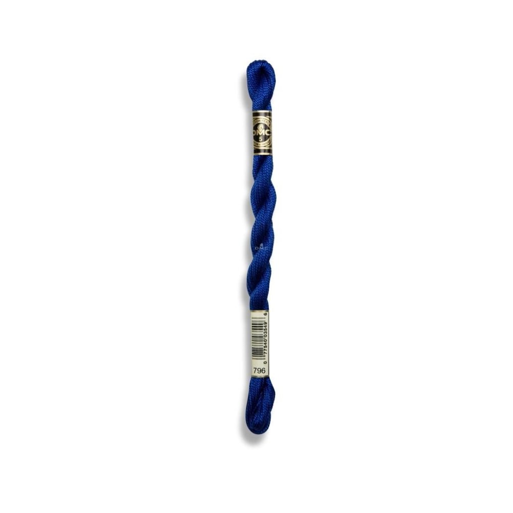 DMC Pearl Cotton Art. 115/5, 796 Dark Royal Blue - Broderigarn, Garn, Sticka & virka
