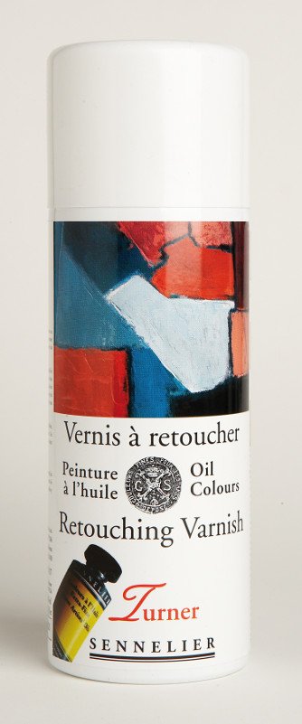 Fernis Sennelier Spray 400 ml - Turner Retouching Varnish - Akrylmedier, Malermedium, Fernis og kunstner medier til kunstmaling