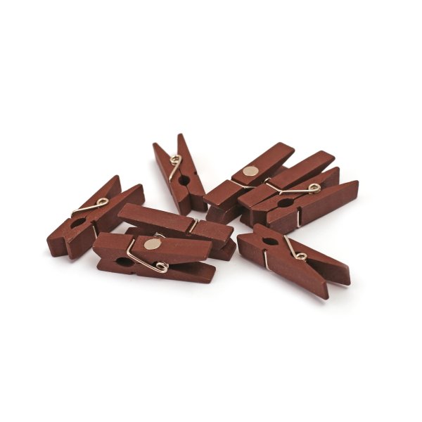 Magnethållare i brun plast, 35 mm, 8-pack Magnethållare i brun plast, 35 mm, 8-pack
