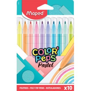 Fiberpennset - Maped - ColorPeps 10 pastell pennor