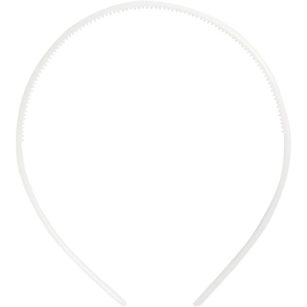 Diadem smalt 8 mm Vit 5-pack Diadem smalt 8 mm Vit 5-pack