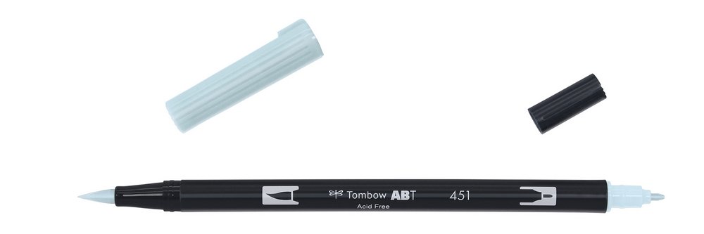 Tombow ABT Dual Brush - (451) Himmelblå - Kalligrafi penne, Kalligrafi, Penne, kridt & tusch