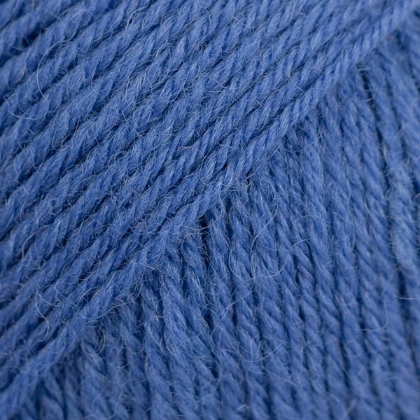 Dropper Fabel Uni Color Garn - 50g - King Blue (108) - DROPS Fabel, Blandingsgarn, Garn, Strikke, hekle, knyte & veve