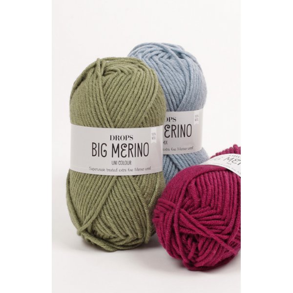 Drops Big Merino garn - 50g (ca 20 olika färgval) Drops Big Merino garn - 50g (ca 20 olika färgval)