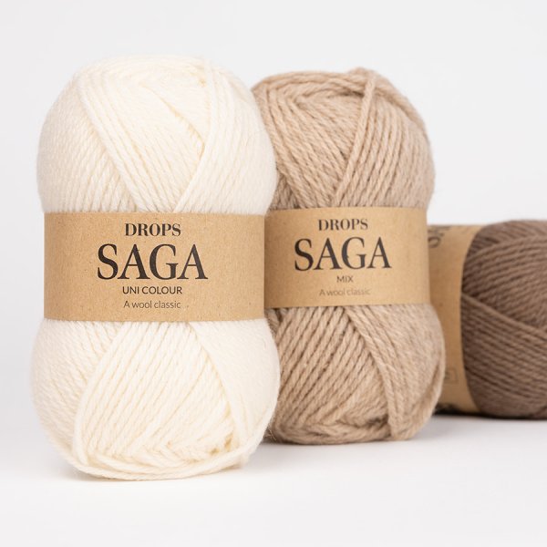 Garn DROPS Saga 100% ull - 50 g Garn DROPS Saga 100% ull - 50 g