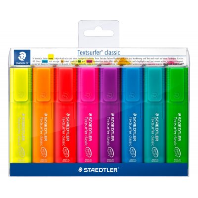 Highlighter Textsurfer Rainbow - 8 penner