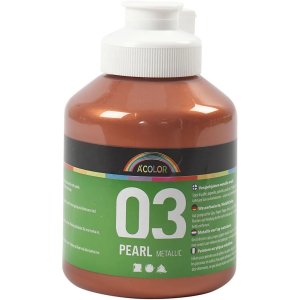Skolf�rg Akryl - Metallic - metallickoppar - metallic - 500 ml