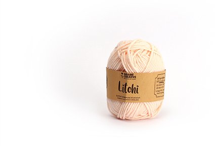 Ljusrosa amigurumi-garn i bomull, 27 g - ca 55 m Ljusrosa amigurumi-garn i bomull, 27 g - ca 55 m