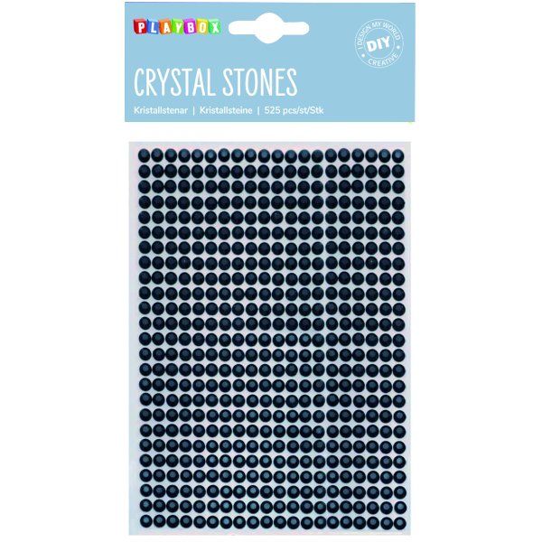 Kristallstenar svarta