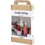 DIY Lysstøbesæt Julemanden 4-pak Rød - Paraffinvoks DIY Lysstøbesæt Julemanden 4-pak Rød - Paraffinvoks