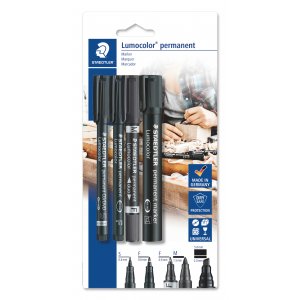 Permanente markrer Lumocolor Mix - 4 penner