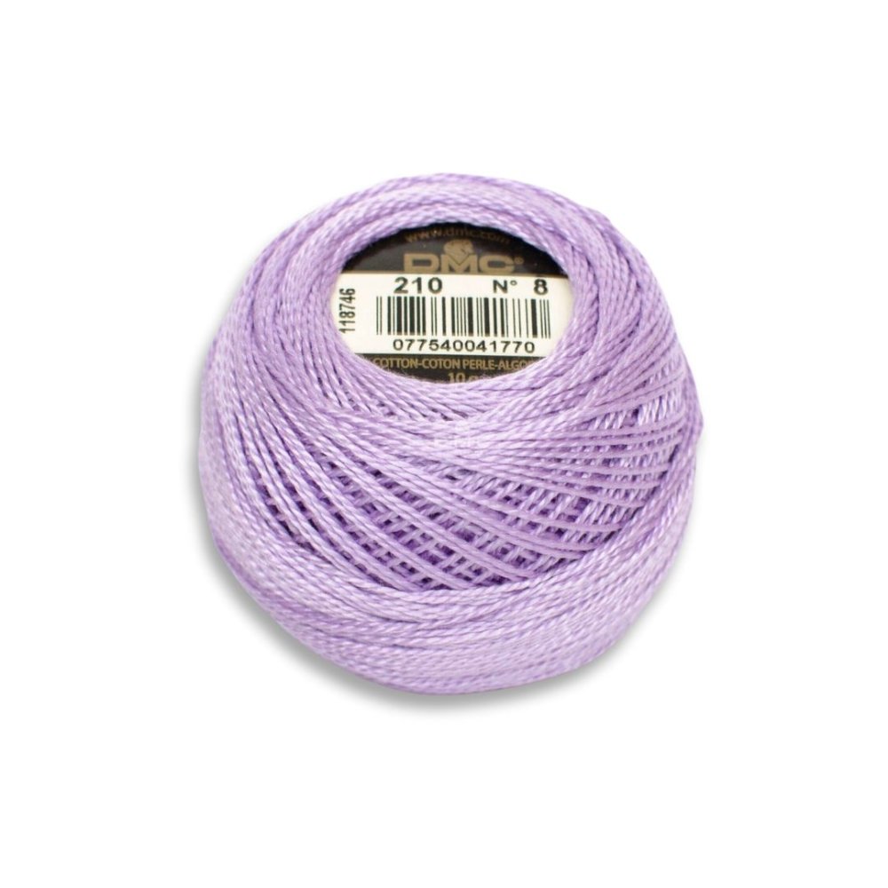 DMC Pearl Cotton Art. 116/8, 210 Medium Lavender - Broderigarn, Garn, Sticka & virka