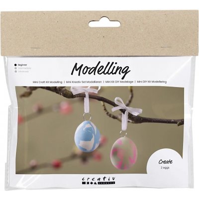 Mini DIY Kit-modellering, marmorerte egg
