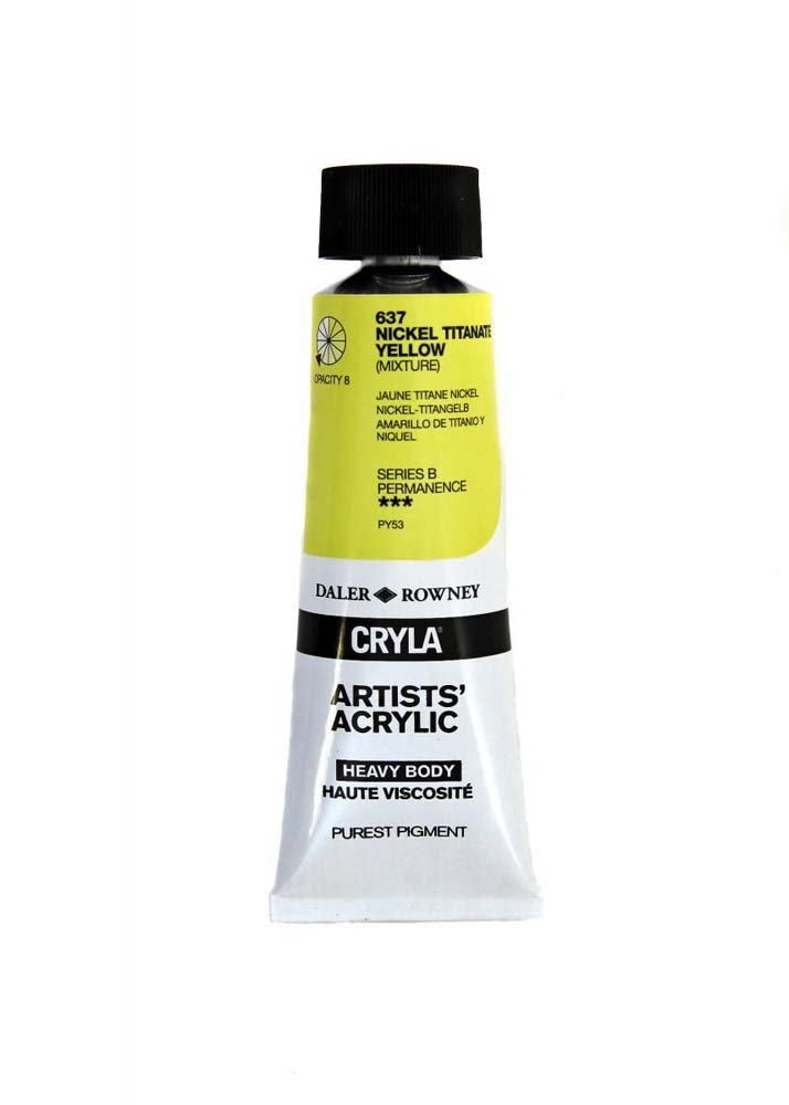 Akrylfärg Cryla 75ml - Nickel Titanate Yellow - Akrylfärger, Konstnärsfärger