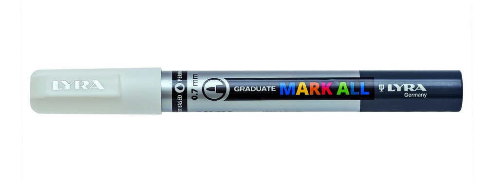 Mark All 0,7 mm White - Lyra Mark All, Markers, Penne, Penne, kridt & tusch