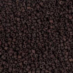 Rocaillepärlor matt frozen 1,7 mm Röd 25 g Rocaillepärlor matt frozen 1,7 mm Röd 25 g
